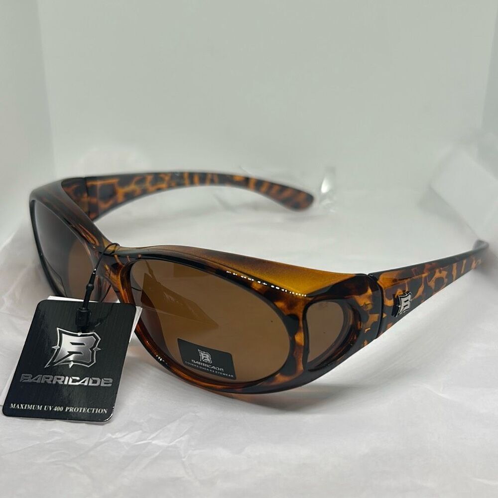 Barricade Tortoise Fit Over Oval Sunglasses – Model PZ-BAR615